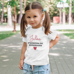 Koszulka z nadrukiem dla dziecka na 3-4 lata (r.110-122) - Rozrabiara