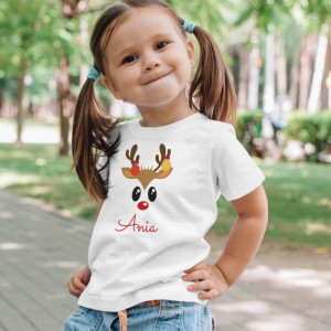 Koszulka dziecięca z nadrukiem na 3-4 lata (r.110-122) - Rudolf