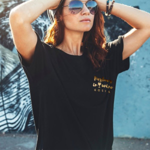 Koszulka damska z nadrukiem dla niej Rozmiar L - Partner in wine