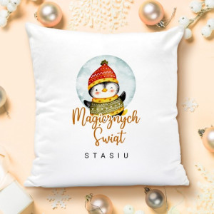 Poduszka z nadrukiem dla dziecka na święta - Magiczne Święta