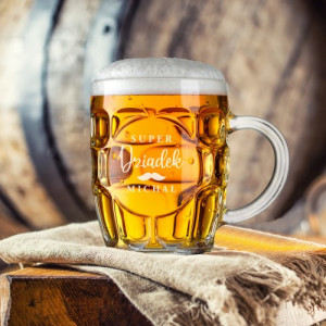 Kufel do piwa z grawerem dla dziadka - Super dziadzio