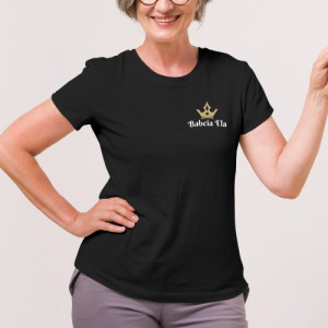 Koszulka z nadrukiem dla babci Rozmiar L - Królowa Babcia