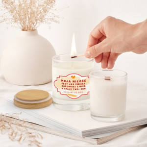 Świeca sojowa zapachowa dla ukochanej - Pamiętaj o mnie