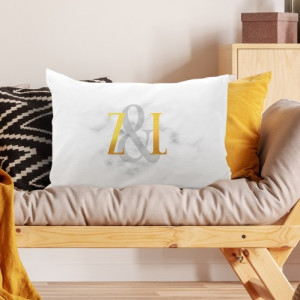 Poduszka dekoracyjna z nadrukiem dla pary - Nierozłączni