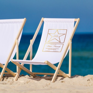 Leżak plażowy z nadrukiem dla niego - Gwiazda