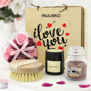 Zestaw do kąpieli ze szczotką Lullalove® dla niej - Strzała amora