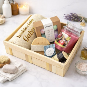 Zestaw SPA do kąpieli ze szczotką Lullalove® dla niej - Boskie ciałko
