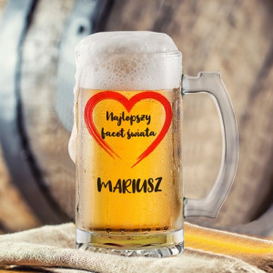 Kufel do piwa z nadrukiem dla faceta - Nie ma lepszego