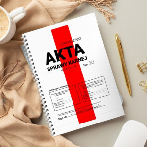 Notatnik personalizowany z nadrukiem - Akta
