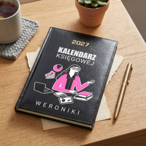 Kalendarz 2027 z nadrukiem dla księgowej - Podatkowy ninja