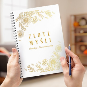 Pamiętnik dla dziewczyny z nadrukiem - Złote myśli