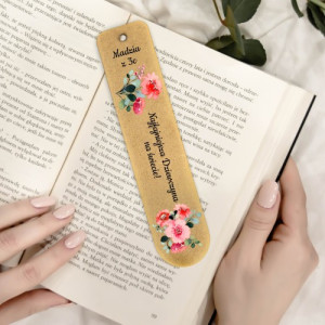 Zakładka do książki z nadrukiem na dzień kobiet - Najpiękniejsza