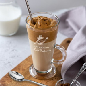 Szklanka do latte z grawerem dla nauczycielki - Czas na przerwę