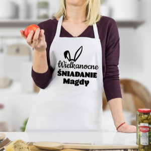 Fartuch kuchenny z nadrukiem na Wielkanoc - Świąteczne śniadanie