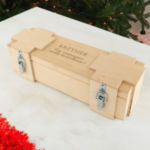 Skrzynka na alkohol z grawerem - Zostaniesz moim świadkiem?