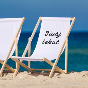 Leżak plażowy z własnym nadrukiem - Twój tekst