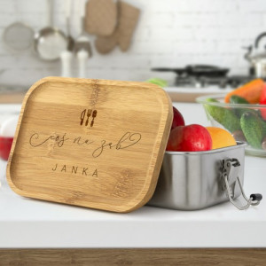 Lunchbox z grawerem dla niego - Coś na ząb