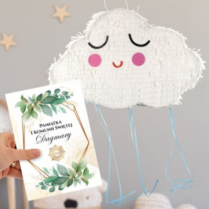 Piniata komunijna i kartka z życzeniami - Słodki podarunek