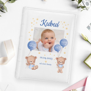 Album na zdjęcia z nadrukiem dla chłopca - Mały miś