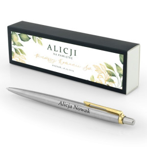 Długopis Parker Jotter GT stalowy z grawerem na komunię - Fantazja