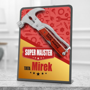 Narzędzie multitool z grawerem dla taty - Super majster