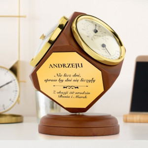 Stacja pogody: termometr, zegar, barometr i higrometr - Nie licz dni