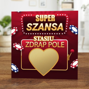Kartka ze zdrapką dla dziadka - Zostaniesz dziadkiem