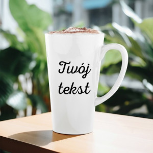 Kubek latte z własnym nadrukiem - Twój tekst