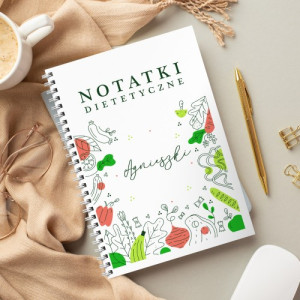 Notatnik z nadrukiem dla dietetyczki - Zdrowe odżywianie