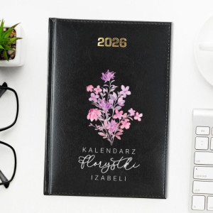 Kalendarz 2026 z nadrukiem dla florystki - Kwiatowe zapiski