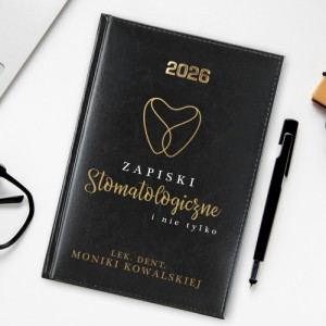 Kalendarz na 2026 z nadrukiem dla dentysty - Zębowa agenda