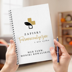 Notatnik z nadrukiem dla farmaceutki - Zapiski farmaceutyczne