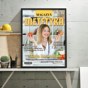 Okładka gazety ze zdjęciem dla dietetyka - Styl życia