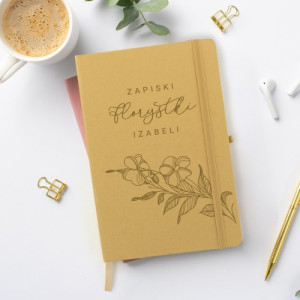 Notatnik bullet journal z nadrukiem dla florystki - Kwiatowe pomysły