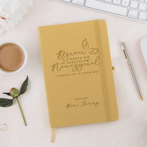 Notatnik bullet journal z nadrukiem dla nauczycielki - Rozwija skrzydła