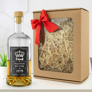 Butelka na nalewkę z nadrukiem na urodziny - Najlepszy rocznik