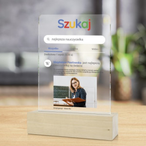 Statuetka z nadrukiem zdjęcia dla nauczycielki - Ikona edukacji