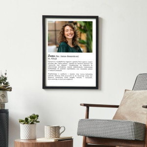 Plakat w ramce (30x40) ze zdjęciem dla żony - Lepsza połowa
