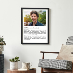 Plakat w ramce (30x40) ze zdjęciem dla męża - Druga połowa