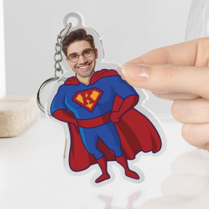 Brelok do kluczy ze zdjęciem dla niego - Super facet