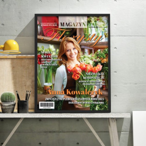 Okładka gazety ze zdjęciem dla florystki - Magazyn botaniczny