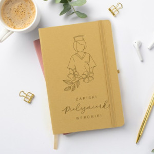 Notatnik bullet journal z nadrukiem dla pielęgniarki - Medyczne zapiski