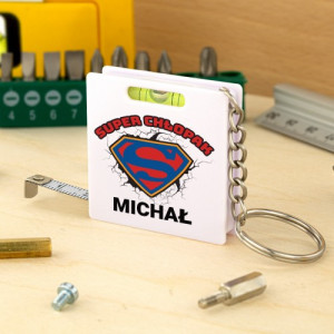 Brelok metrówka z nadrukiem imienia - Super chłopak