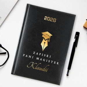 Kalendarz 2026 z nadrukiem dla Pani magister - Plany naukowe