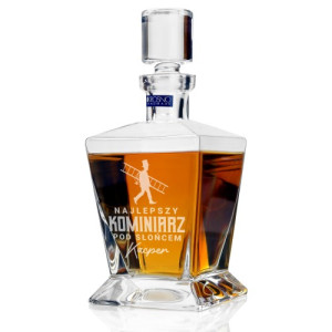 Karafka do whisky z grawerem dla kominiarza - Daje czadu