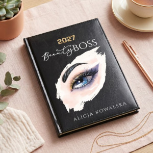 Kalendarz 2027 z nadrukiem dla kosmetyczki - Beauty boss
