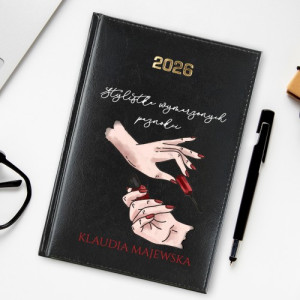 Kalendarz 2026 z nadrukiem dla stylistki paznokci - Wymarzone paznokcie