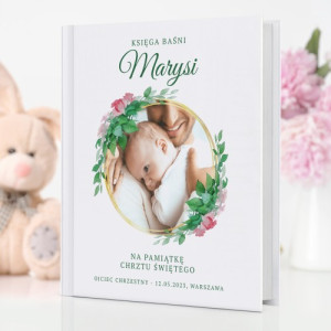 Księga baśni Calineczka z nadrukiem zdjęcia dla dziewczynki - Ornament