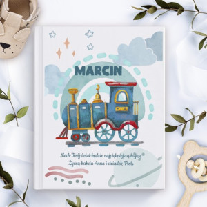 Księga baśni Królowa śniegu z nadrukiem dla chłopca - Pociąg do gwiazd