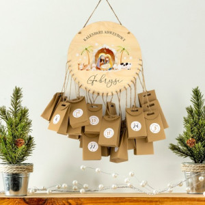 Kalendarz adwentowy dla dziecka z nadrukiem - Do Betlejem